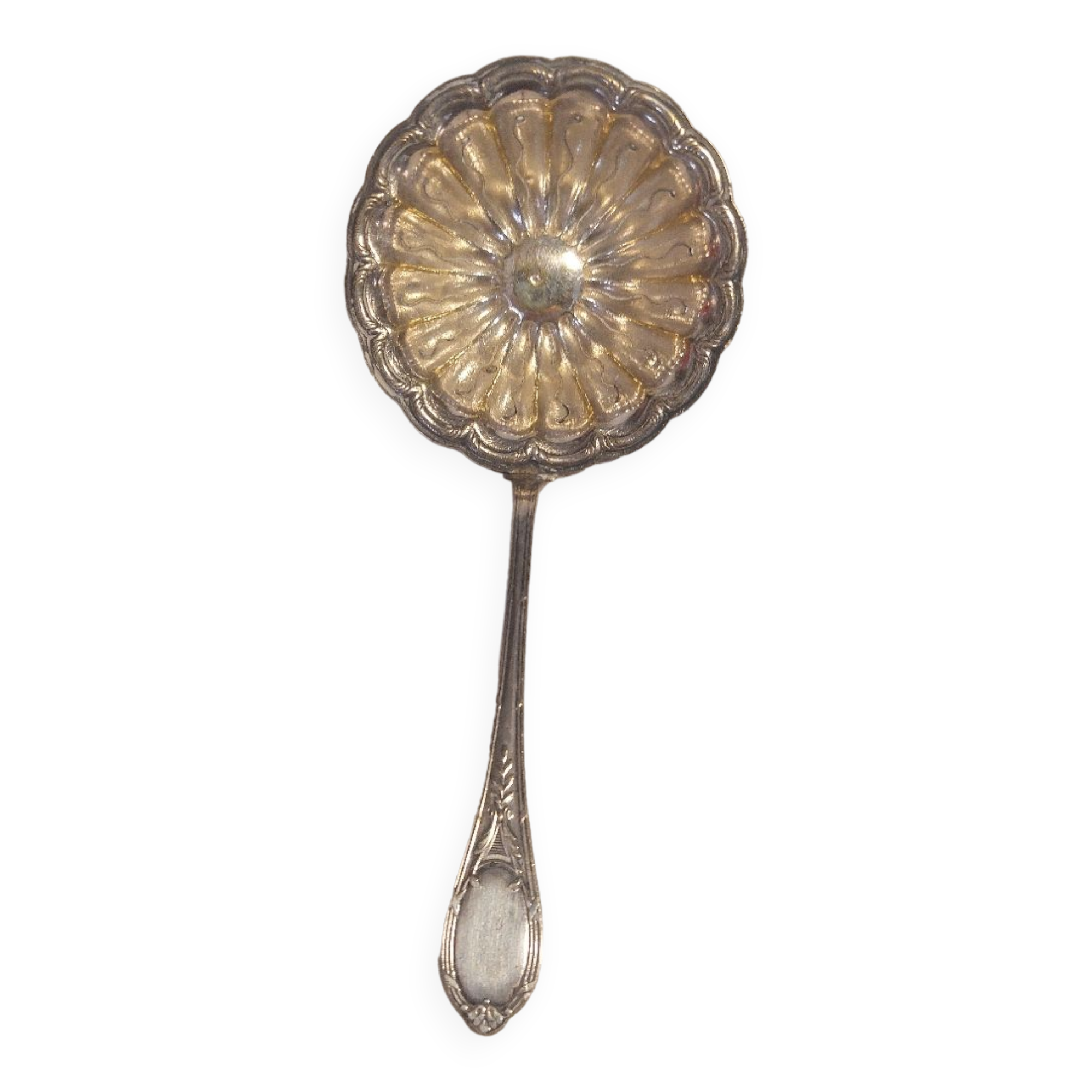 Silver-plated sprinkling spoon