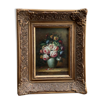 Painting bouquet of flowers