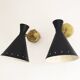 Suite of 4 Italian design wall lights 1950