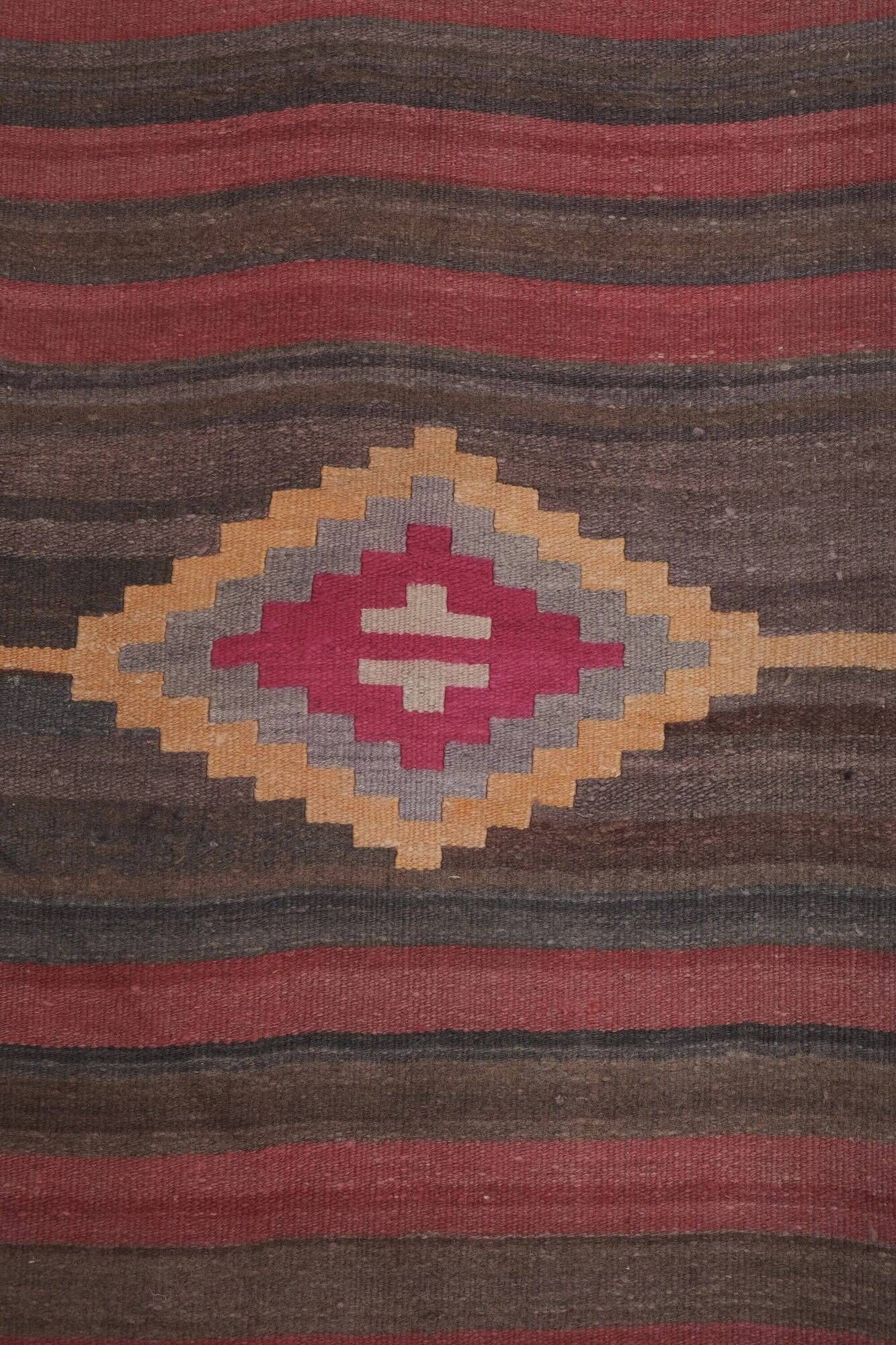 Vintage Turkish hallway rug 86x903 cm