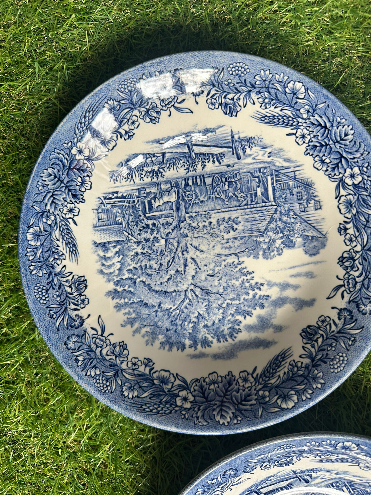 Set of 4 English deep plates by Churchill.