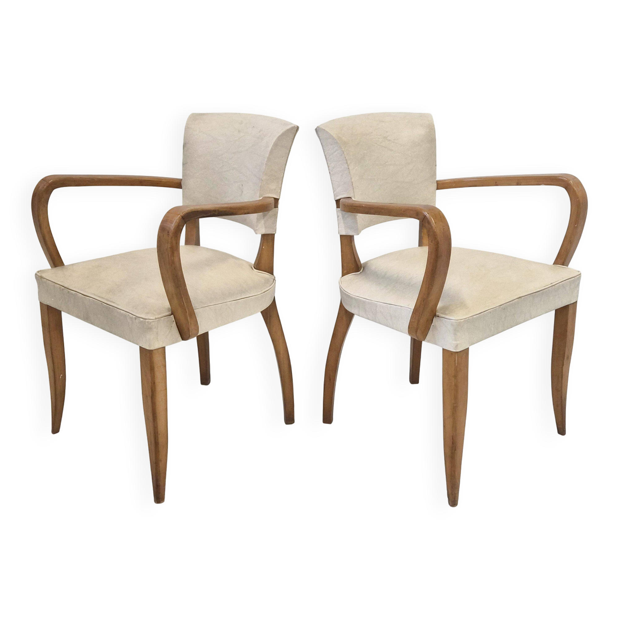 Pair of vintage 1950s bridge chairs
