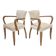 Paire de fauteuils bridge 1950 vintage