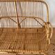 Vintage rattan bench