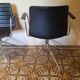 designer brown leather armchairs