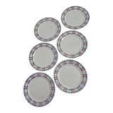 Dessert plates Sarreguemines Poitou set of 6