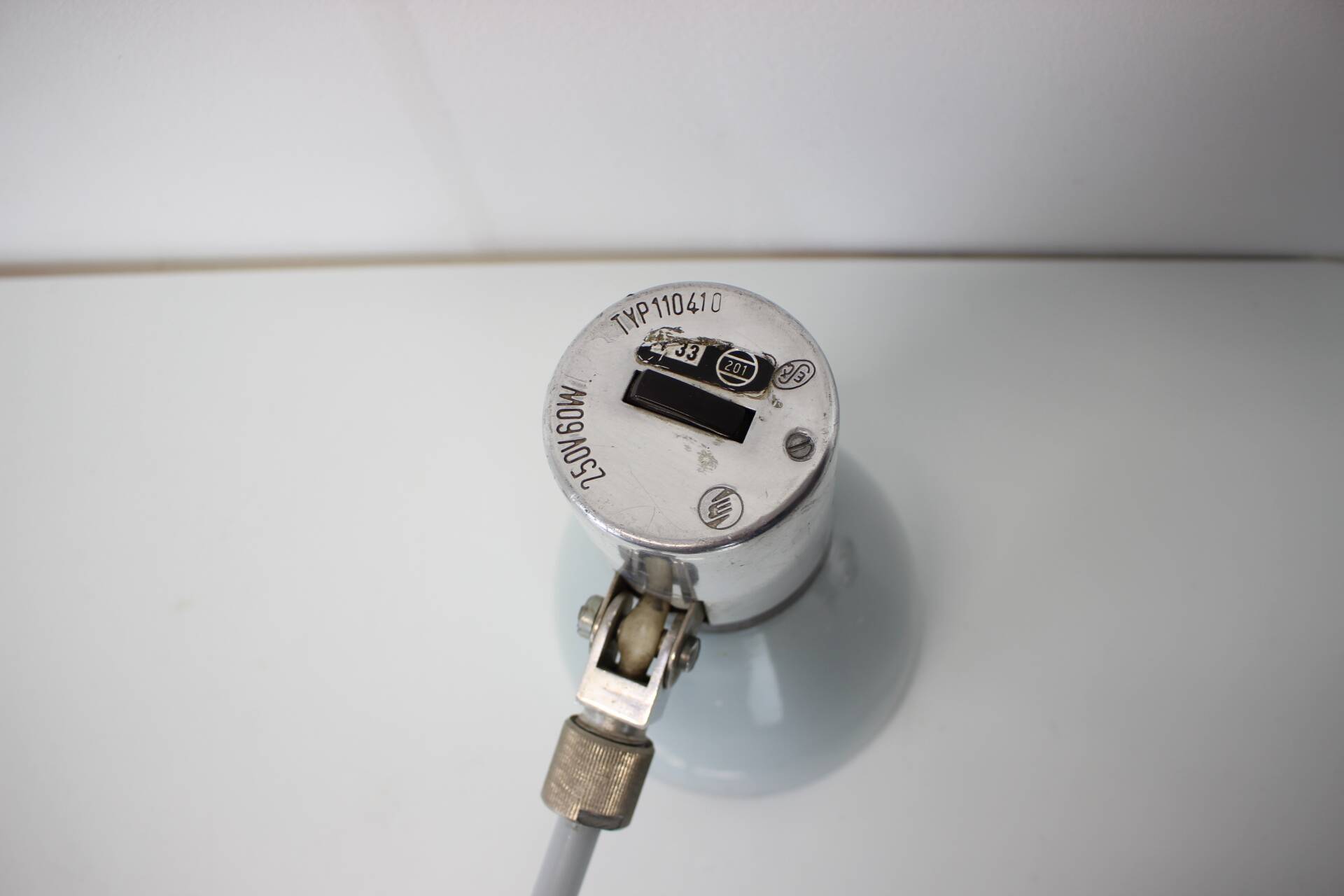 Adjustable Industrial Wall/Table Lamp, 1950's, Czechoslovakia