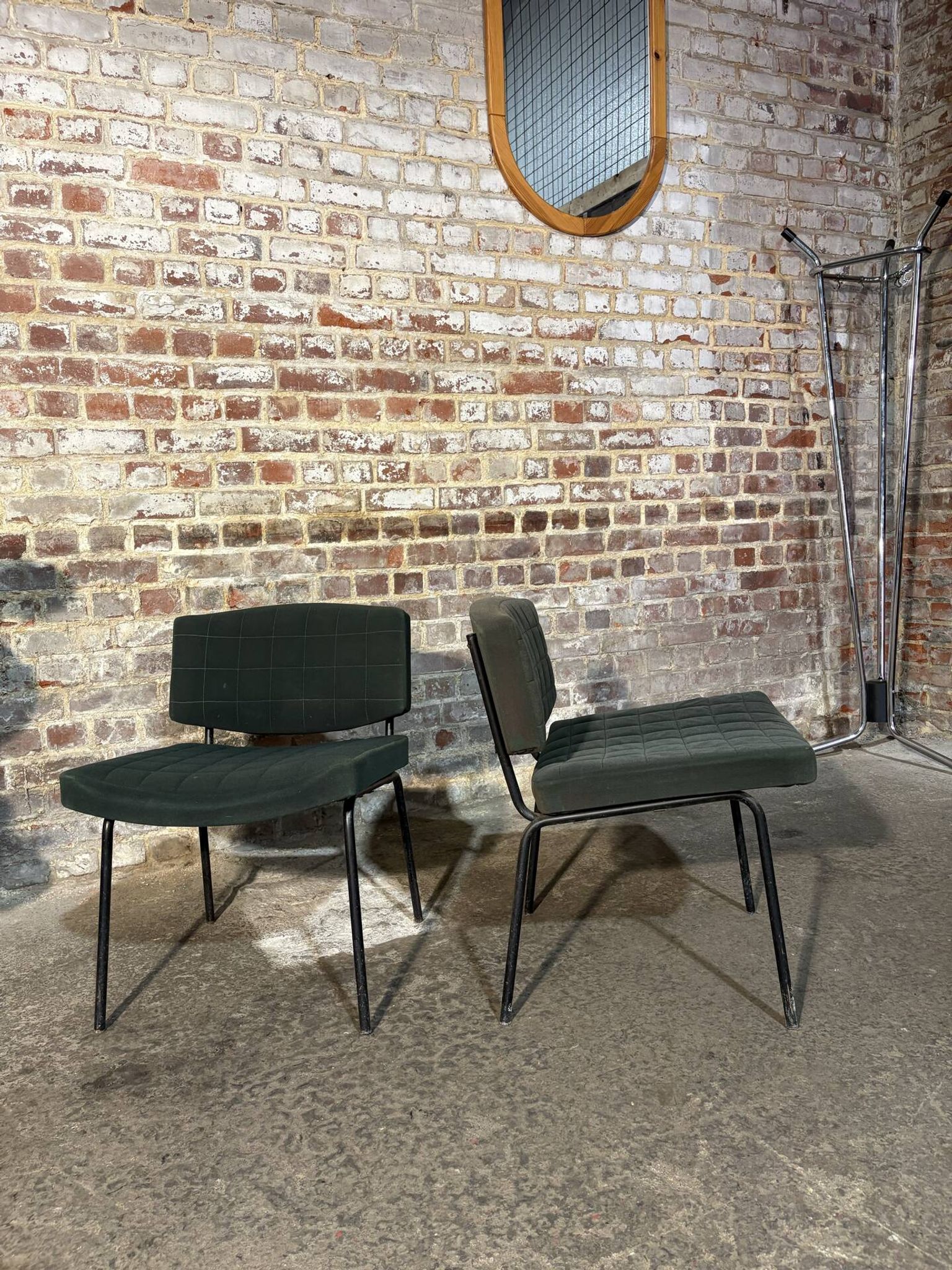 Pair of armchairs designed by Pierre Guariche for Meurop.