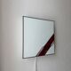 Architectural stained glass wall lamp with textured glass
