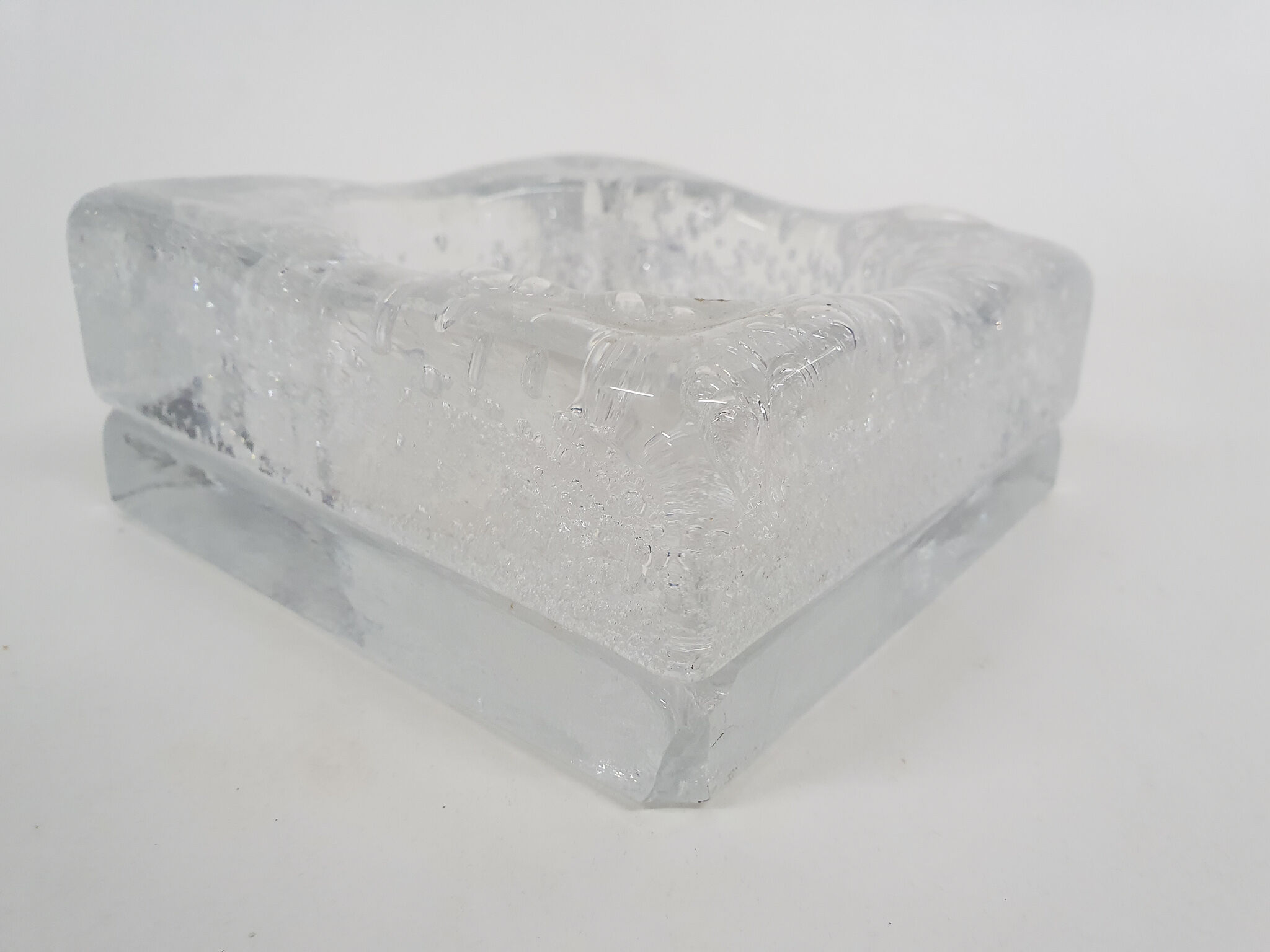 Glass ashtray or bowl, Italy 1980's