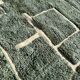 Moroccan Berber rug in green and white wool 200x300 cm – Designer rug con