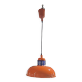 70s metal pendant light