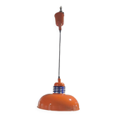 70s metal pendant light