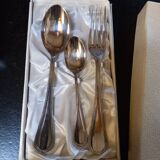 Box of 3 new silver cutlery