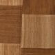 4x6 Checkered Pattern Brown Vintage Kilim Rug, 140x172Cm