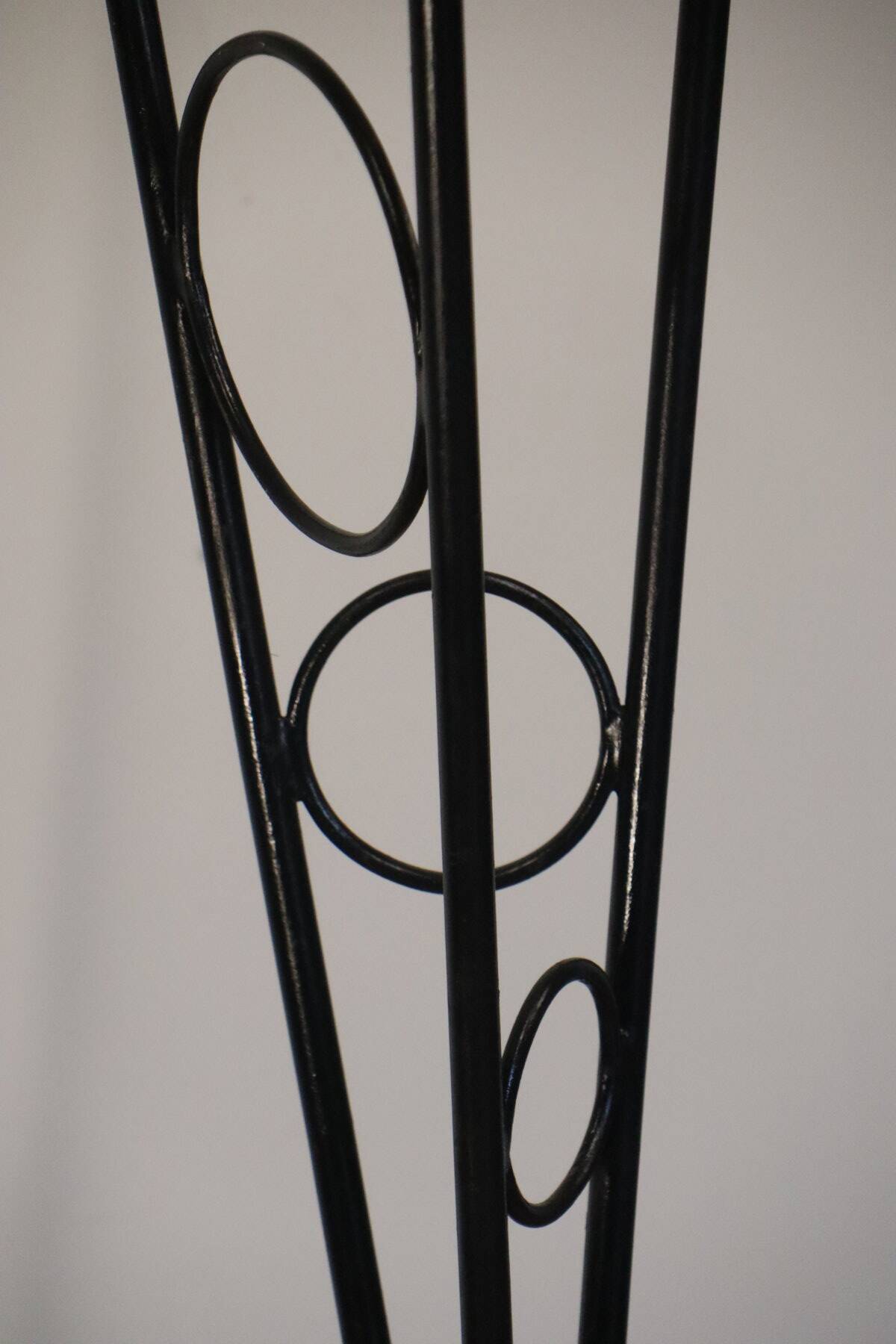 Tripod floor lamp in tubular metal - 1950s