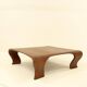Table basse en Iroko massif par Marc Van Rampelberg