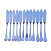 Set de 12 coûteaux à poisson Christofle Luc Lanel modèle America