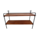 Scandinavian wood and metal shelf 60s 70s
