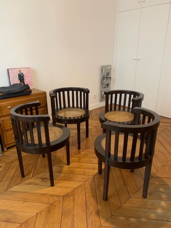 Lot de 4 chaises style indonésien