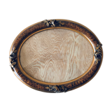 Golden old oval frame
