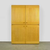 Vintage italian cabinet from the 20th century in beech wood by ibisco, 1970