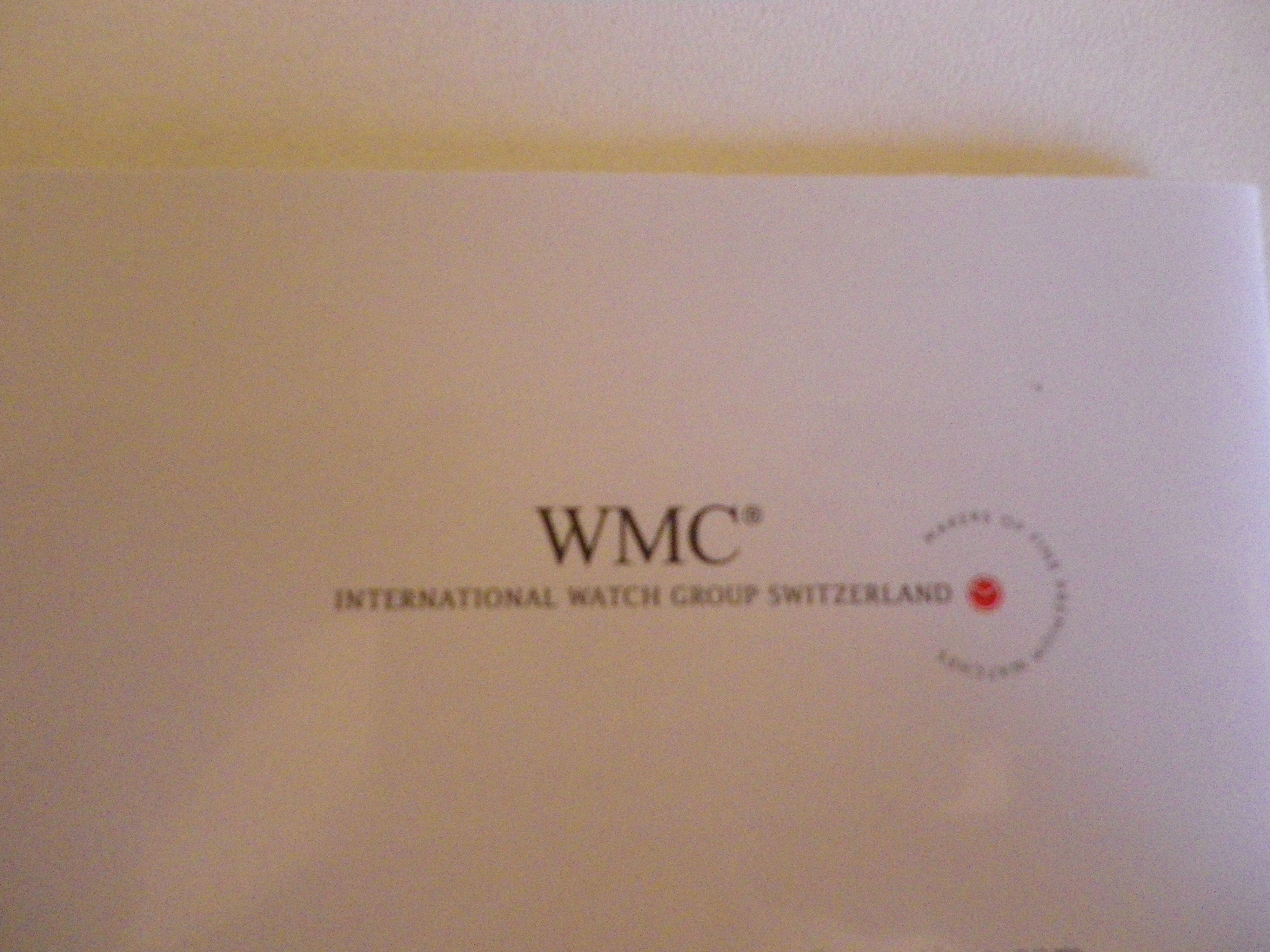 Quartz reclining clock, Swiss movement, WMC brand in its original cabinet