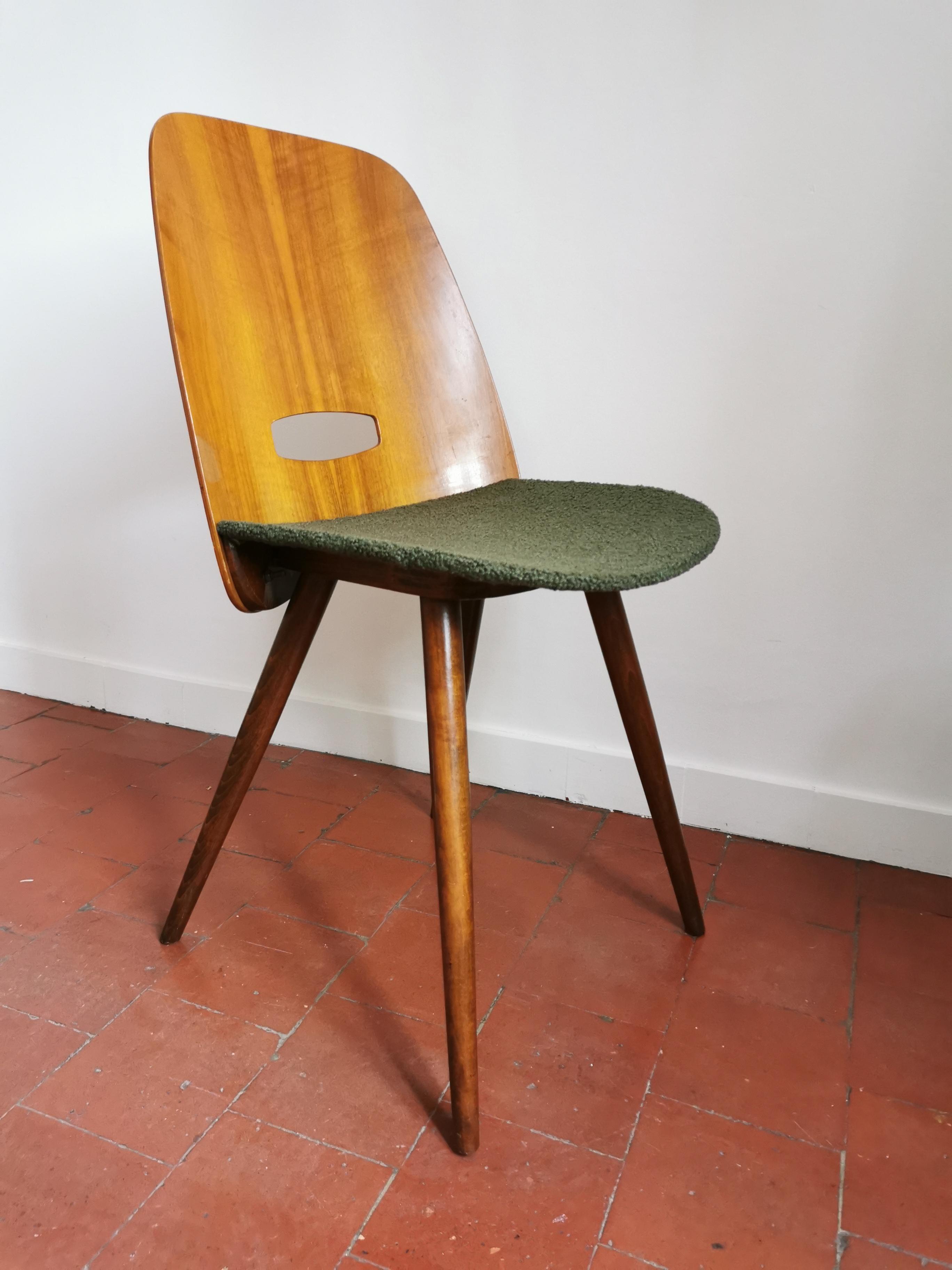 Chaise du designer tchèque F. Jirak pour Tatra 1960