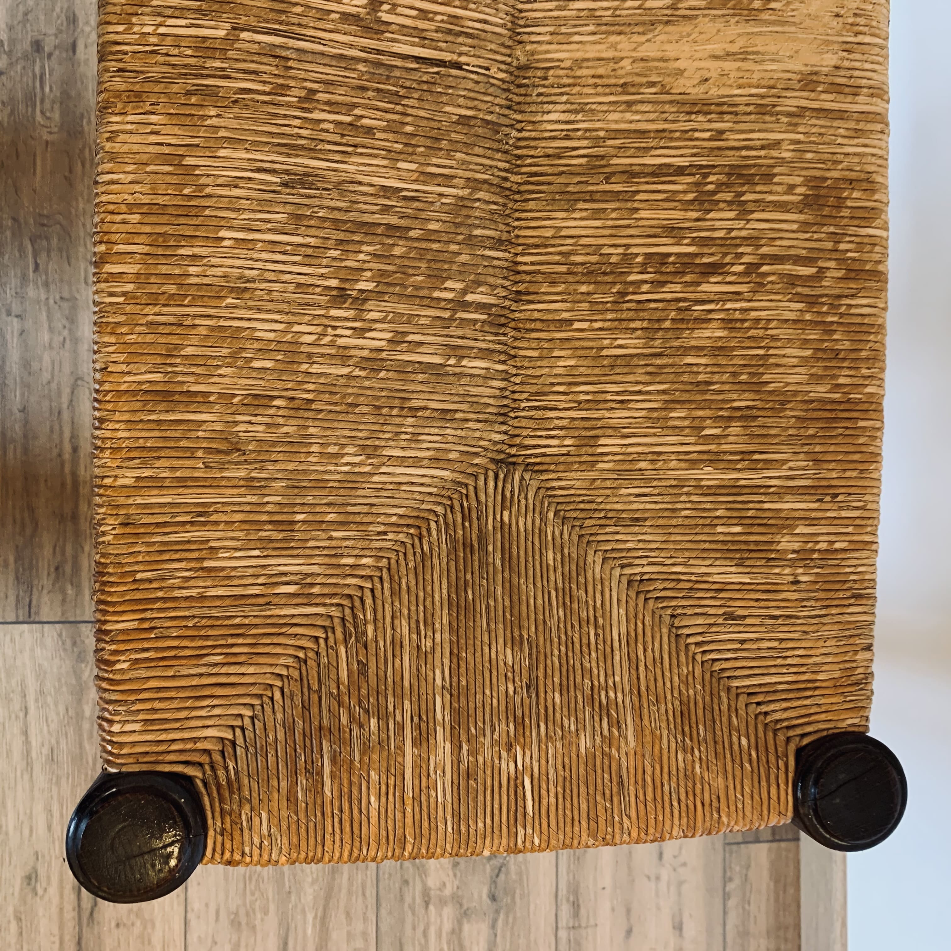 Mulched bench - turned wood