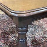 19th century English mahogany crank table with 3 extensions