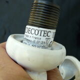 Pair of decotec enamelled cast iron sconces