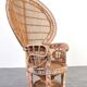 Mid-Century Wicker Peacock Emmanuelle Chair from Kok Maison, 1970s