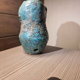 Chouette émaillée en terre cuite SP