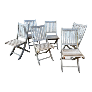 6 chaises de terrasse