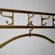 Art-Deco brass Coat Rack & one Hanger, France, 1940s