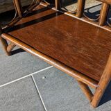 Rattan shelf bookcase