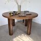 Round table 1950s constructivist walnut