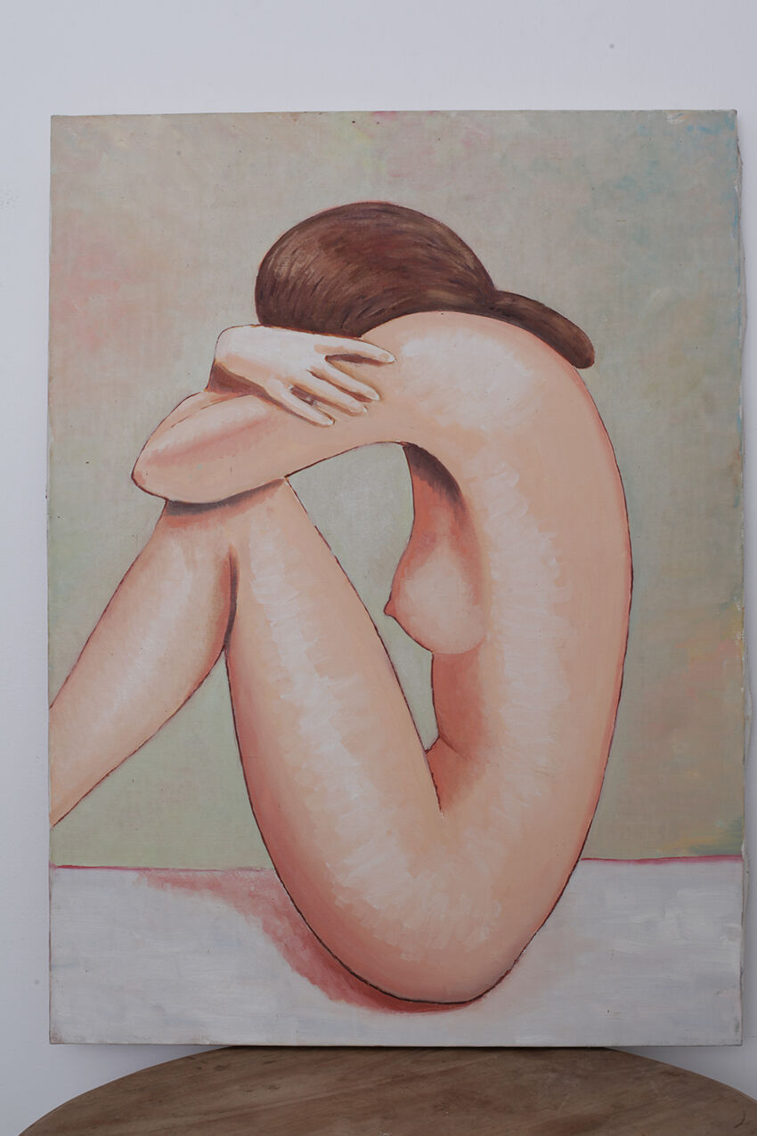 Female nude oil on canvas