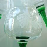 Set 6 glasses of Alsace wine