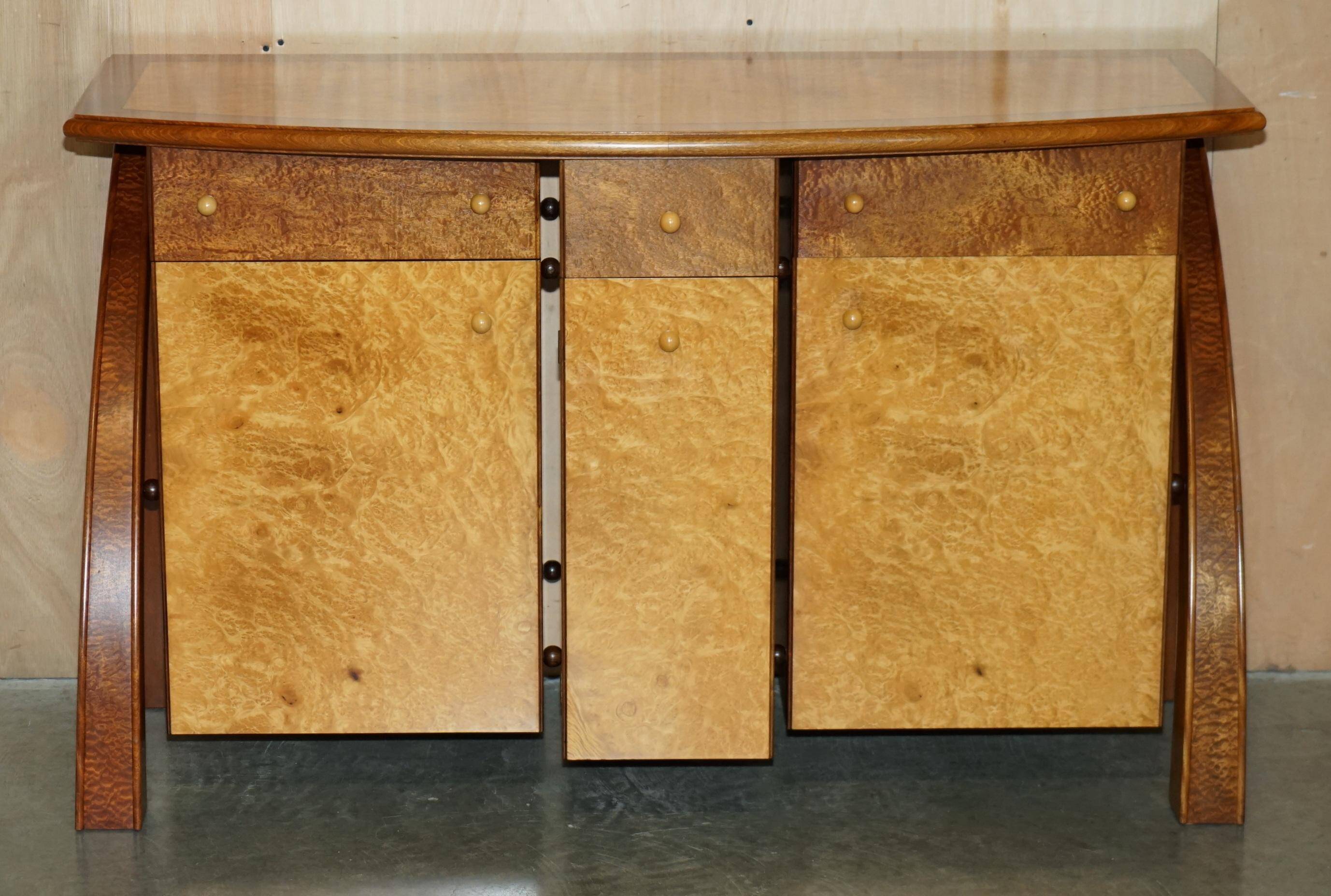 Very Art Deco in burl maple and thuja wood by Andrew Vara.