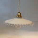 Vintage opaline pendant light