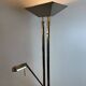Chrome and brass floor lamp by Deknudt Belgium, 1980s