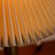 Danish HEMI table lamp from the 1960s with gilded metal structure and ivory