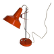 Lampe vintage 1960 Monteuse Delmas bureau orange carotte  - 44 cm