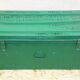 Military green metal trunk