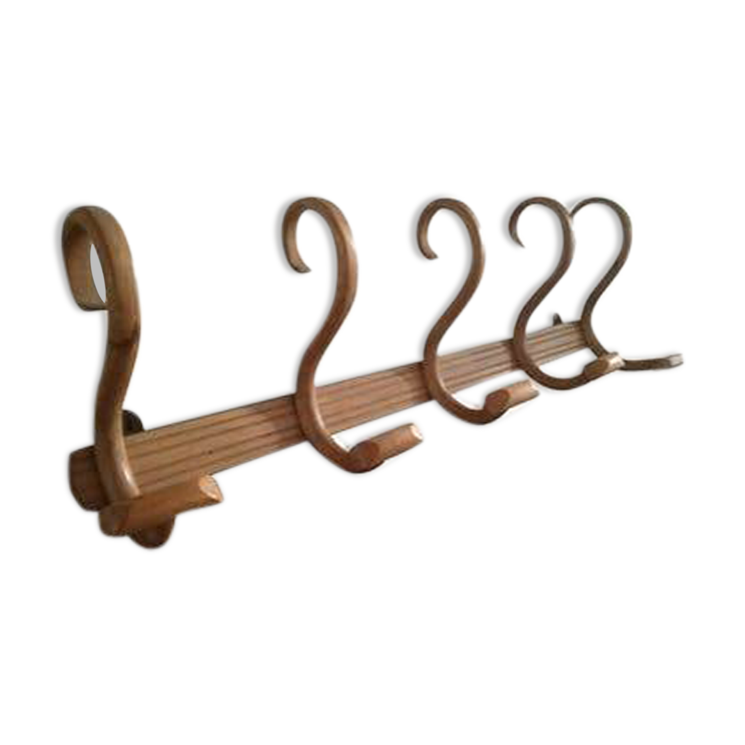 5 arm curved wooden peg