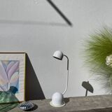 Lampe en métal blanc signé Brama Italie