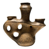 Ceramic candle holder from Quimper 1950 signed