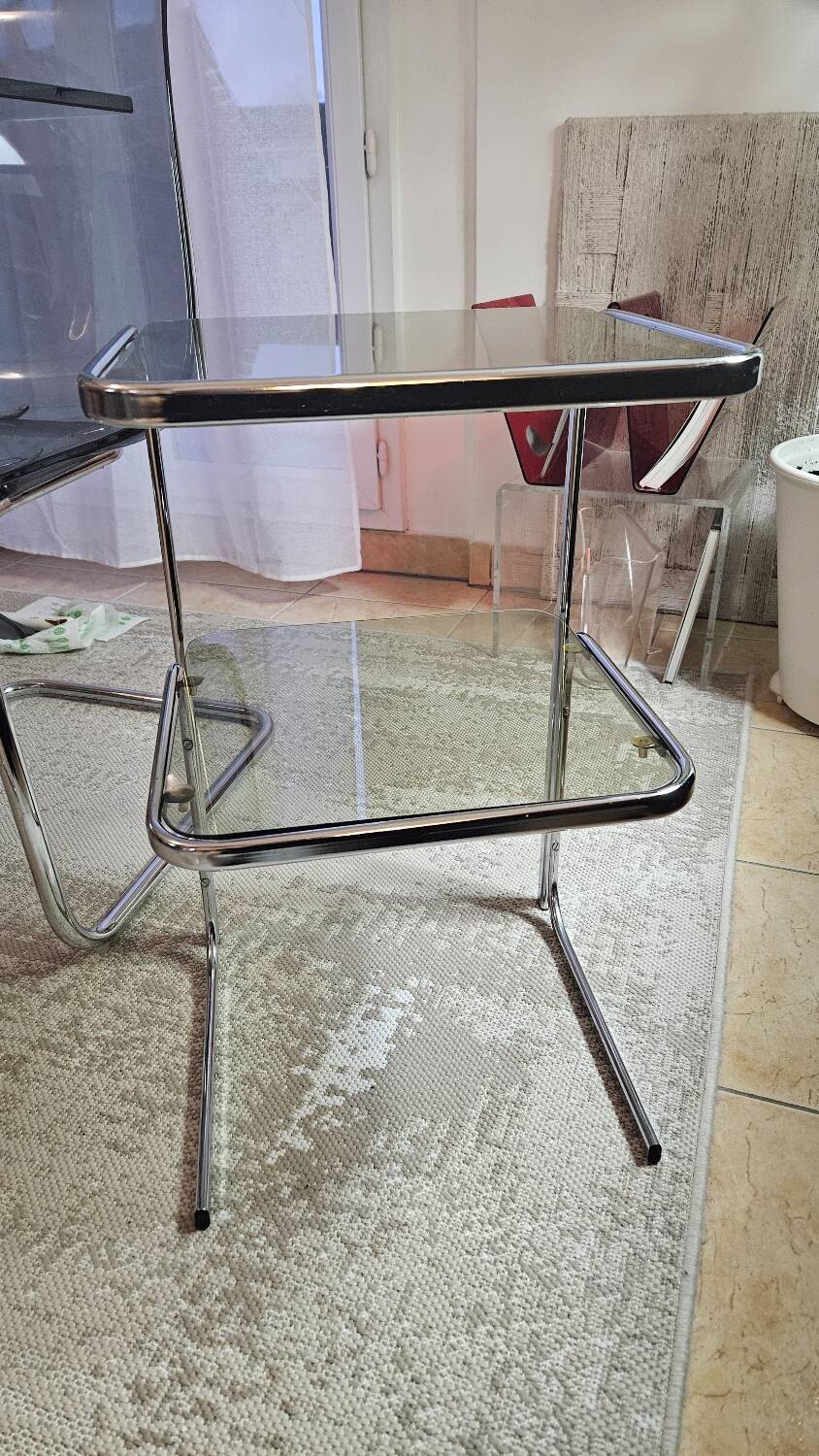 Chrome end table