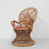Emmanuelle chair, bamboo peacock throne